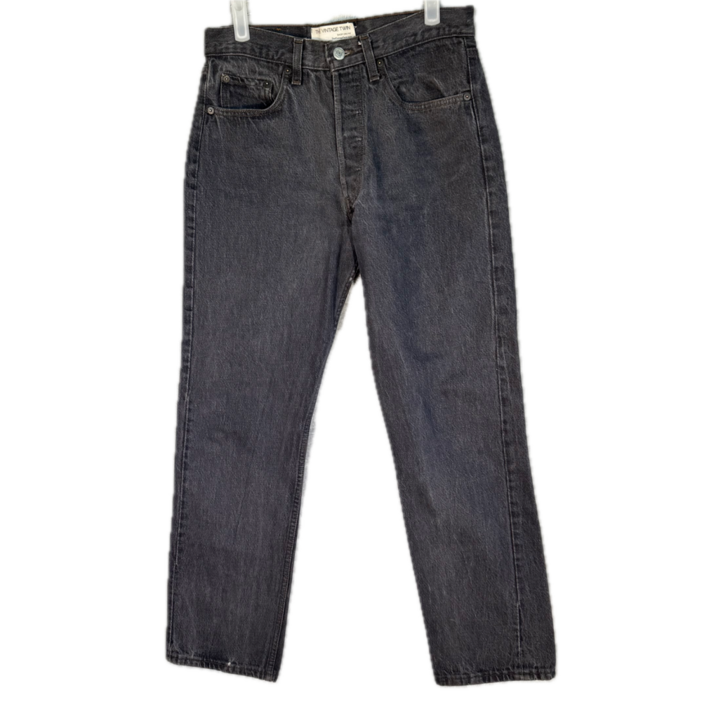 Levi’s 501 Men’s Jeans 31x30 Black Denim Button Fly Straight Leg